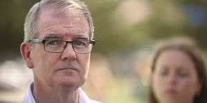 SMH NEWS:NSW Labor Opposition Leader Michael Daley addresses the media at a morning press conference in his electorate of Maroubra follwing yesterday's State Election. March 24,2019. Photo:James Alcock.