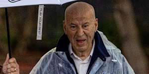 Corrupt former NSW MP Eddie Obeid leaves Long Bay jail last year.
