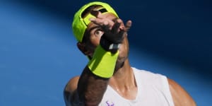 Great balls of ire:Nadal comes out swinging