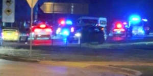 A pedestrian died at the scene after he was the victim of a hit and run on Middle Road in Greenbank on Monday night.