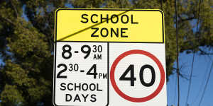 School zones require motorists to slow down.