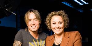Rowe with Keith Urban,who she interviewed at Nashville’s iconic Third Man Records studio. 