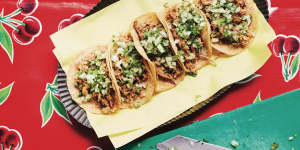 Try the tacos at La Tamaleria,known for its traditional Mexican cuisine.