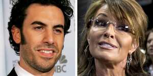 Sarah Palin labelled comedian Sacha Baron Cohen's attempt to dupe her by dressing as a disabled vet"truly sick".