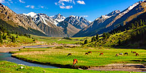Tien Shan mountains.