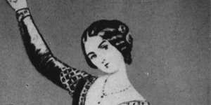 The cause of much criticism:Spider dancer Lola Montez attacked a newspaper editor with a whip.