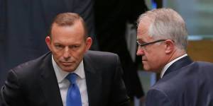 Tony Abbott and a handful of MPs,backed by a core of conservative media commentators,have rounded on the government as Labor lite,singling out policies such as the bank tax,the mimicking of Labor's Gonski schools funding package,and plans to introduce a clean energy target.