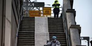 Cyclists have been waiting for a long time for ramps to replace the steps on the Sydney Harbour Bridge.