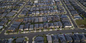 Development at Marsden Park,in Sydney’s north-west growth area.