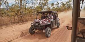 Each guest room is assigned its own buggy,and there's also tours to the far reaches of the property.