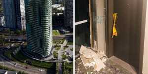 The cracks in Opal Tower led to debate about building construction standards. 