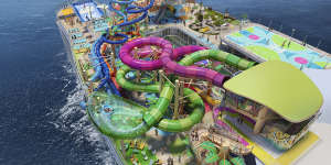 Icon of the Seas will feature waterslides and the world’s largest pool at sea.