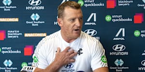 Voss believed Carlton staff had been “bullied” in the reaction to what had occurred.