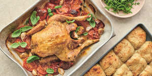 Jamie Oliver's roast chicken Margherita.