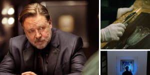 There are some spectacular paintings on display in Russell Crowe’s Poker Face,and the writer-director-star claims most of them are real. 