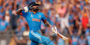 Kohli’s record ton,Shami’s magnificent seven power India to final