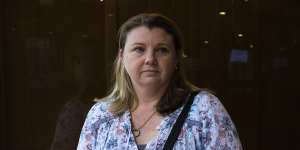 Brenda Boyd outside the NSW District Court on Thursday.