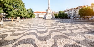 Don’t look up:You’ll be floored by pavements in Lisbon