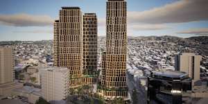 The project still plans on going above the zoned 25-storey limit for the area. 