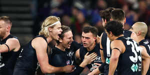 Early celebrations ended in familiar fashion for Carlton.