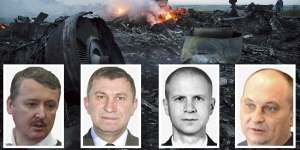 Police will lay the first criminal charges against four people allegedly responsible for shooting down flight MH17. From left:Igor Girkin,Sergey Dubinsky,Oleg Pulatov,Leonid Kharchenko.