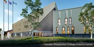 Artist's impression of Shepparton's planned super school,to open in 2022. It will house up to 3000 students.