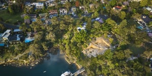 The Rose family property is set on the largest privately held waterfront parcel in Mosman.
