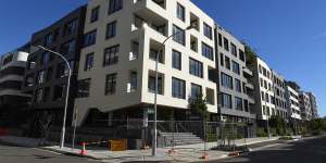 The Sugar Cube apartment building development in Erskineville has been delayed.