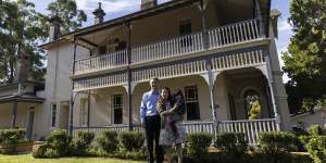Albert and Eva Lim at Woodlands the Killara home of Ethel Turner,who wrote Seven Little Australians.