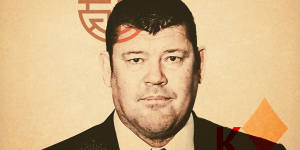 A"passive role":James Packer denies knowledge of Crown's activities in China.