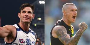 Tiger Dustin Martin and Cat Tom Hawkins announce their retirements