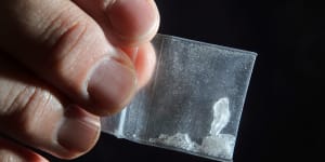Crystal Methamphetamine,also known as ice.