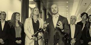 Independent federal MPS Kylea Tink and David Pocock propose that housing be viewed as a human right. 