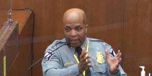 Minneapolis Police Chief Medaria Arradondo testifies at the trial of former police Officer Derek Chauvin charged over the death of George Floyd.