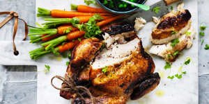 Roast chicken:Just don't describe it as succulent. 