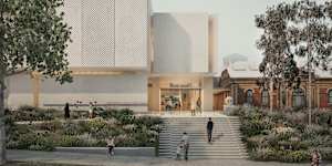An artist’s impression of the Bendigo Art Gallery redevelopment.