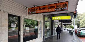 Popular late-night diner:Indian Home Diner on Oxford Street,Paddington.