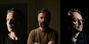 Jónsi,Kjartan Sveinsson and Georg Hólm of Sigur Rós.