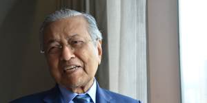 Malaysian Prime Minister Mahathir Mohamad.