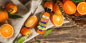 A promotional image for the household cleaning product Orange Power.