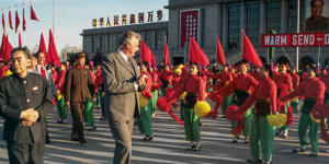 When Gough Whitlam went to Beijing,towering over all