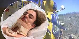 ‘I’m lucky to be alive’:WA teenager who fell down cliff speaks out