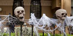 Spooky:Those fake spiderwebs are the real stuff of nightmares.