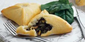 Middle Eastern spinach pies.