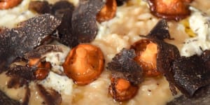 Go-to dish:Risotto with Tasmanian black truffle.