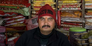 Badrinath shop owner Parmanand Mamgain.