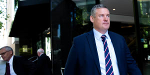Paul Doorn leaves the ICAC after giving evidence on Tuesday. He is not accused of wrongdoing.