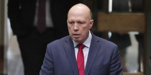 Home Affairs Minister Peter Dutton.