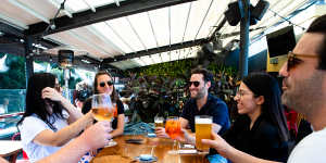 The Glenmore Hotel in The Rocks is one of 16 venues that will take advantage of the new outdoor drinking regulations.