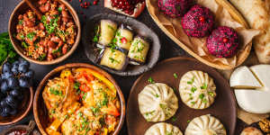 Khinkali,phali,chahokhbili,lobio,cheese and eggplant rolls:Georgia is one of the great food and wine destinations.